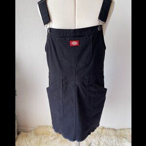 Dickies Bib Overall Denim Dress Black Size L